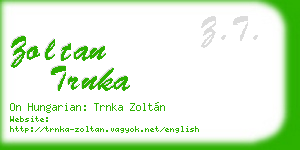 zoltan trnka business card