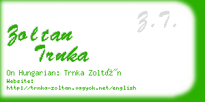 zoltan trnka business card